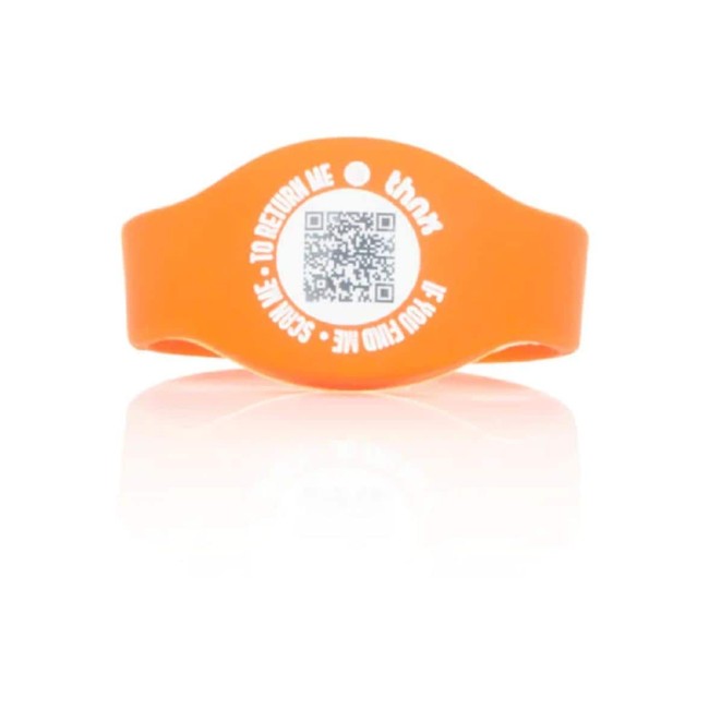 thnxtags thnx tag bracelet SOS Orange