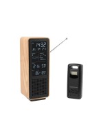 Thomson WS102 Haut-parleur Bluetooth, radio FM, bois