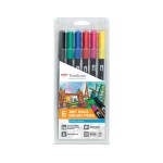 Tombow Feutres de coloriage ABT 6 pièces, tons de base