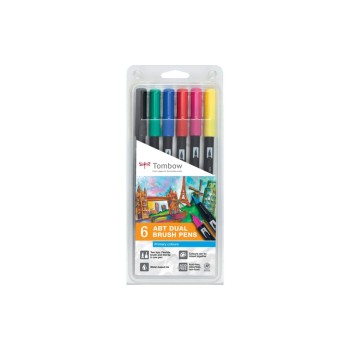 Tombow Feutres de coloriage ABT 6 pièces, tons de base Tombow Feutres de coloriage ABT 6 pièces, tons de base