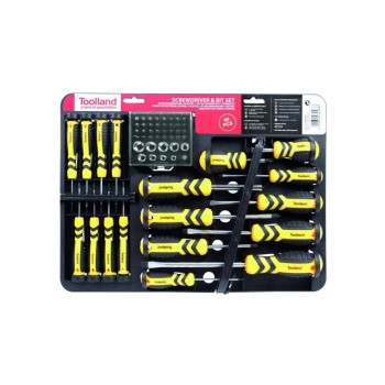 Perel HSET15 Screwdriver and bit set - 52pcs