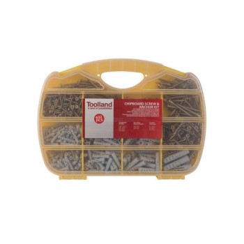 Spannplattenschrauben- & Dübel-Set, 632-teilig Spannplattenschrauben- & Dübel-Set, 632-teilig