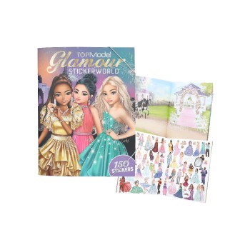 Topmodel Album d’autocollants Top model glamour 20 pages, 6 pages d'autocollants