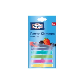 Toppits Verschlussclips Power-Klemmen, 5 Stück