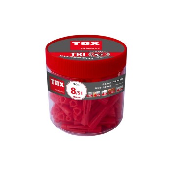 TOX Allzweckdübel Tri 8x51 mm, 15 Stück TOX Allzweckdübel Tri 8x51 mm, 15 Stück
