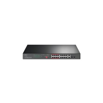 TP-Link TL-SL1218MP V2 16 Port PoE+ Switch, 16x PoE+ 100Mbps, 2x SFP, 250W PoE Budget TP-Link TL-SL1218MP V2 16 Port PoE+ Switch, 16x PoE+ 100Mbps, 2x SFP, 250W PoE Budget