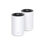 TP-Link Systèmes à mailles Deco PX50 Hybrid WiFi-6 avec Powerline Ensemble de 2