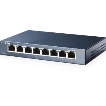 TP-Link TL-SG108: 8 Port Desktop Switch, Unmanaged, 5x 10/100/1000Mbps RJ45-Ports TP-Link TL-SG108: 8 Port Desktop Switch, Unmanaged, 5x 10/100/1000Mbps RJ45-Ports
