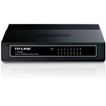 TP-Link TL-SF1016D: 16 Port Switch, Kunststoffgehäuse TP-Link TL-SF1016D: 16 Port Switch, Kunststoffgehäuse