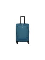 travelite UMBRIA Trolley M extensible 66 l Bleu/Pétrole