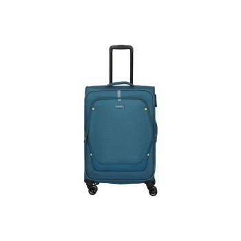 travelite UMBRIA Trolley M extensible 66 l Bleu/Pétrole