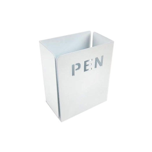 Trendform Pot à crayons Plume Blanc, 1 pièce