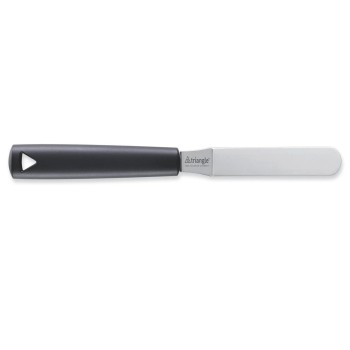 triangle Spatule avec angle 9 cm, Noir/Argenté