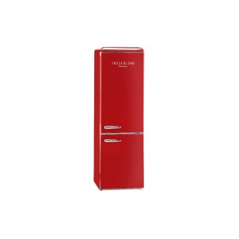 Trisa Kühlschrank Frescolino Classic 300, E, KS 170l, GS 45l, 44dB, rot