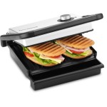Trisa Doppelplatten Grill Panini Gourmet, grosszügige Grillplatten (27 x 18 cm)