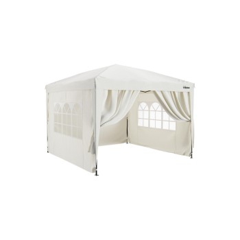 Pavillon 3 x 3 Meter, abnehmbare Seitenwänden,Beige