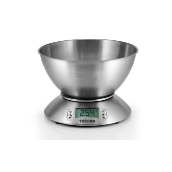 Tristar Küchenwaage avec Schale KW-2436, Matt Steel, 5 kg