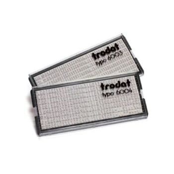 Trodat Accessoires pour tampon Typo-printy & Typomatic 1 kit, 328 pièces Trodat Accessoires pour tampon Typo-printy & Typomatic 1 kit, 328 pièces