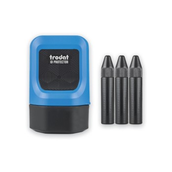 Trodat Tampon ID Protector Bleu / Noir Trodat Tampon ID Protector Bleu / Noir