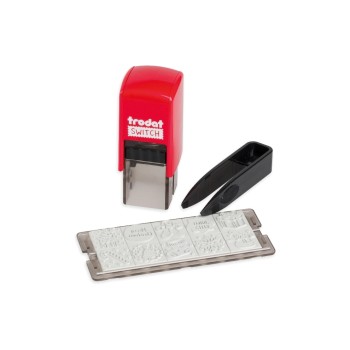Trodat Timbre à motif Switch Noël, rouge foncé Trodat Timbre à motif Switch Noël, rouge foncé