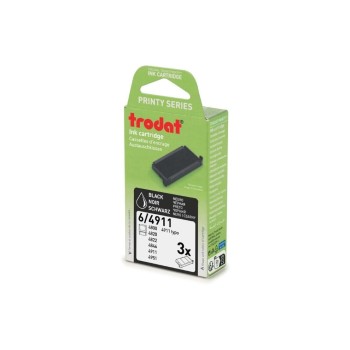 Trodat Ersatzkissen 6/4910 black , 3 Stk, for Printy  4910,4810, 4836