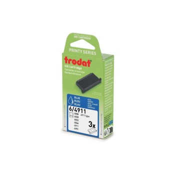Trodat Ersatzkissen 6/4911 blue, 3 Stk, for Printy  4911,4911,Typom.4820,4822, 4846