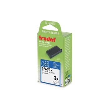 Trodat Ersatzkissen 6/4912 blue, 3 Stk, for Printy  4912 ,  4912 Typomatic