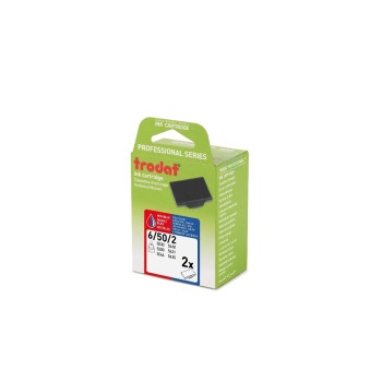 Trodat Tampon de rechange 6/50/2-2 Bleu/Rouge, 2 pièces sous blister