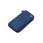 Troika Trousse de toilette Porte-documents Safe Flight bleu foncé