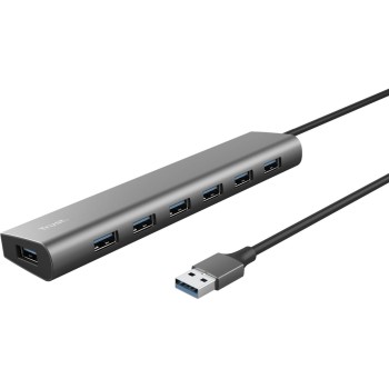 Trust Halyx USB 3.2 Gen1-Hub with 7 Ports, USB-A HUB with USB-C Input