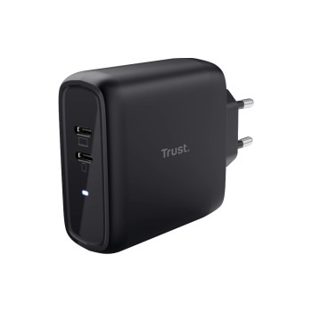 Trust Maxo USB-C 65W 2 Port black , 65W-black 