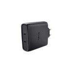Trust Maxo USB-C 100W GaN 2 Port Wall Charg, black 