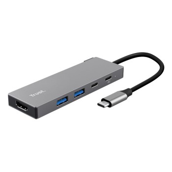Trust Dalyx 5-in-1 USB-C Multi-Port-Adapter, Multi-port Dock