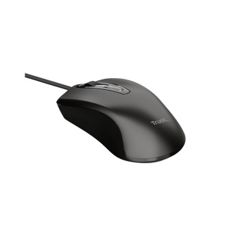 Trust Souris Basique Noir, optique, filaire, connexion USB