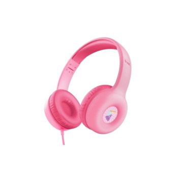 Trust Casque Nouna Kids – Rose avec limitation du volume