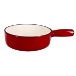 TTM Fondue Caquelon Émail, Durchmesser 24cm, emailierter Gusseisen