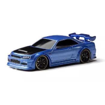 Turbo Racing Micro Drift C64, bleu RTR, 1:76