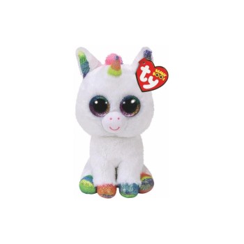 Ty Peluche Pixy Licorne 15 cm, Blanc