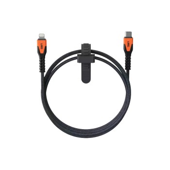 UAG USB-C Lightning cable 1.5M, bis for 60W, Black/Orange UAG USB-C Lightning cable 1.5M, bis for 60W, Black/Orange