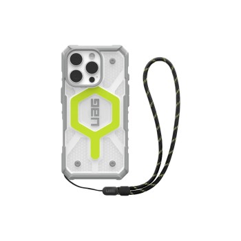 UAG Pathfinder Clear Mag+Lanyard neon, iPhone 16 Pro