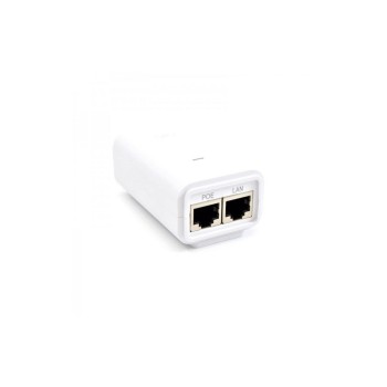 Ubiquiti 802.3af PoE Injector: 48V, 15.3W, für aktiv PoE Endgeräte, weiss Ubiquiti 802.3af PoE Injector: 48V, 15.3W, für aktiv PoE Endgeräte, weiss