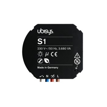 ubisys ZigBee Leistungsschalter S1, for Unterputzmontage
