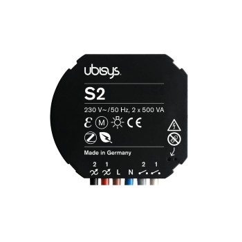 ubisys ZigBee Leistungsschalter S2, for Unterputzmontage