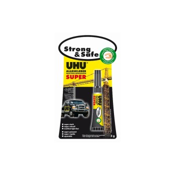UHU Alleskleber Super Strong&Safe, 3g UHU Alleskleber Super Strong&Safe, 3g