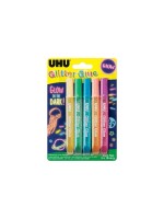 UHU Colle de bricolage Glitter Glue Glow 5 x 10 ml