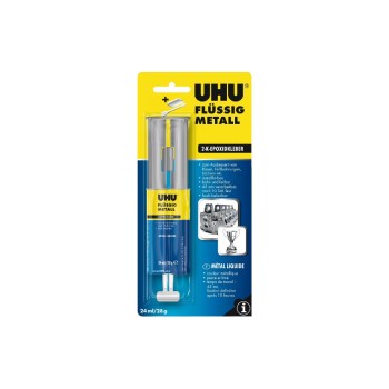 UHU Zweikomonentenkleber, Flüssigmetall, 28g UHU Zweikomonentenkleber, Flüssigmetall, 28g