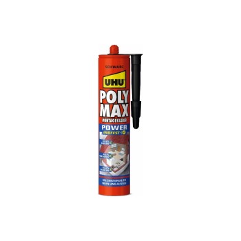 UHU Adhésif de montage Poly Max Power 472 ml, Noir UHU Adhésif de montage Poly Max Power 472 ml, Noir