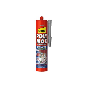 UHU Adhésif de montage Poly Max Power 425 ml, Gris UHU Adhésif de montage Poly Max Power 425 ml, Gris