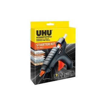 UHU Pistolet à colle Kit de démarrage Noir UHU Pistolet à colle Kit de démarrage Noir