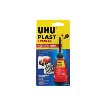 UHU Colle de modélisme Plast Special 34 ml, Transparent